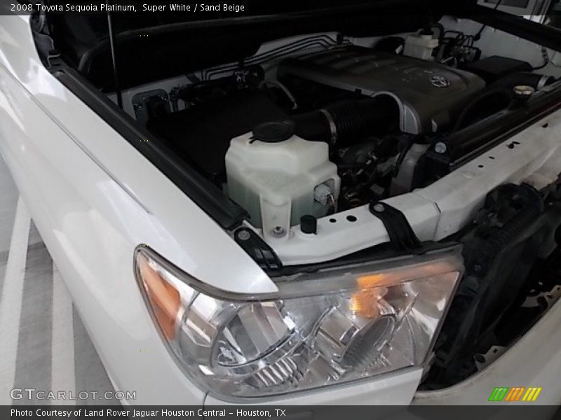 Super White / Sand Beige 2008 Toyota Sequoia Platinum