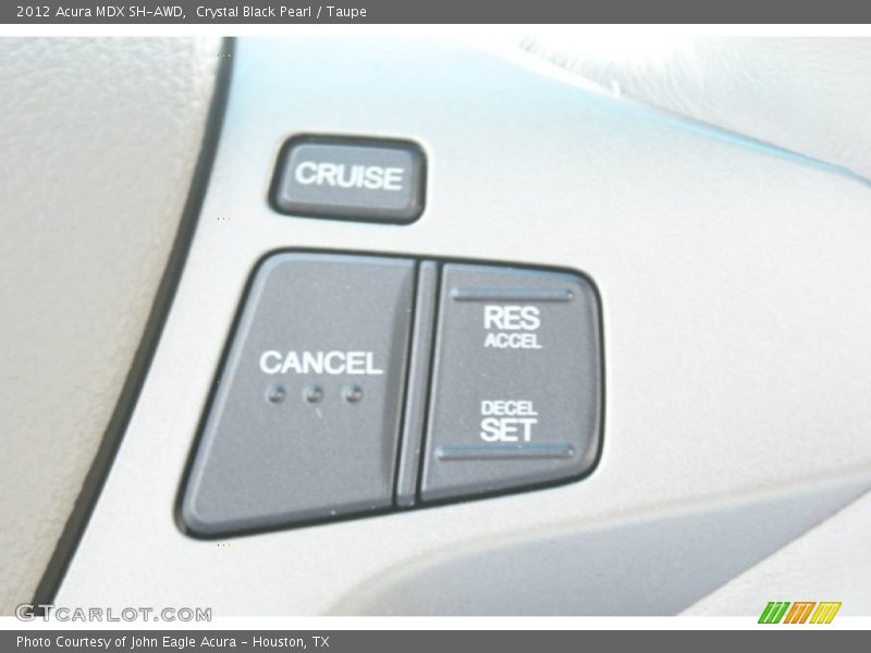 Crystal Black Pearl / Taupe 2012 Acura MDX SH-AWD