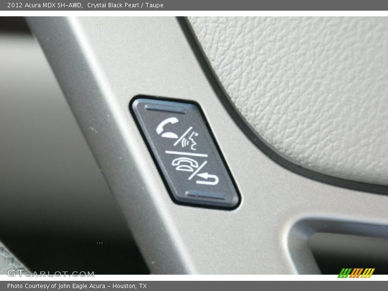 Crystal Black Pearl / Taupe 2012 Acura MDX SH-AWD