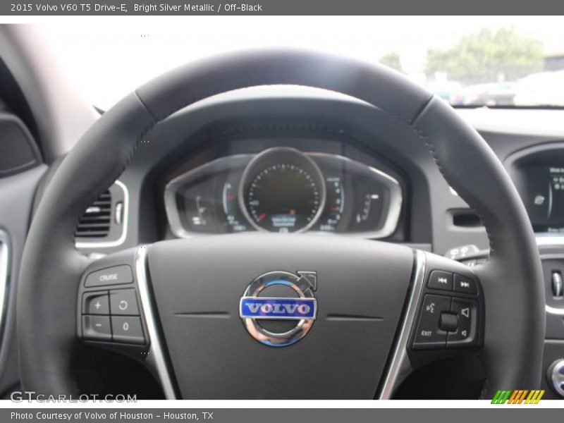 Bright Silver Metallic / Off-Black 2015 Volvo V60 T5 Drive-E