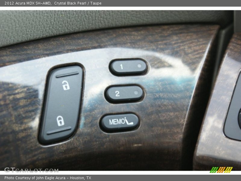 Crystal Black Pearl / Taupe 2012 Acura MDX SH-AWD