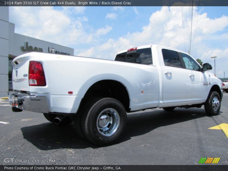 Bright White / Black/Diesel Gray 2014 Ram 3500 SLT Crew Cab 4x4 Dually