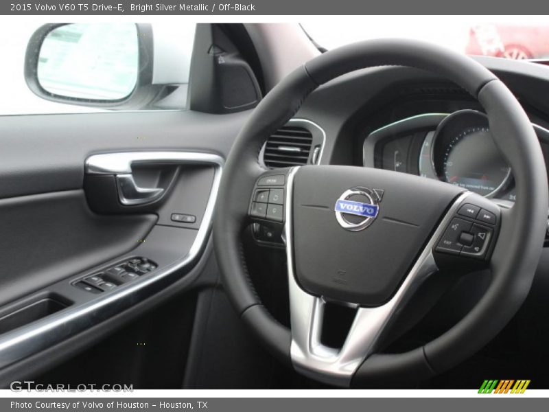 Bright Silver Metallic / Off-Black 2015 Volvo V60 T5 Drive-E