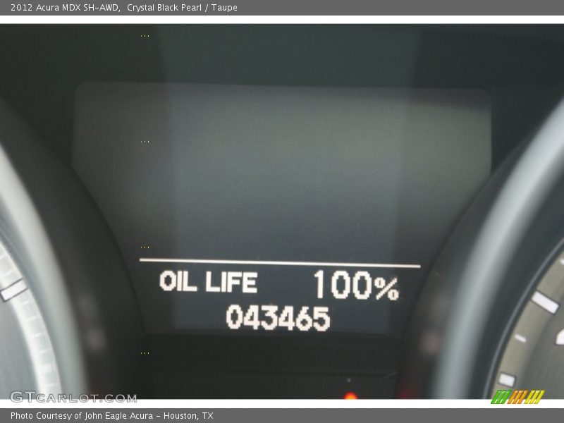 Crystal Black Pearl / Taupe 2012 Acura MDX SH-AWD