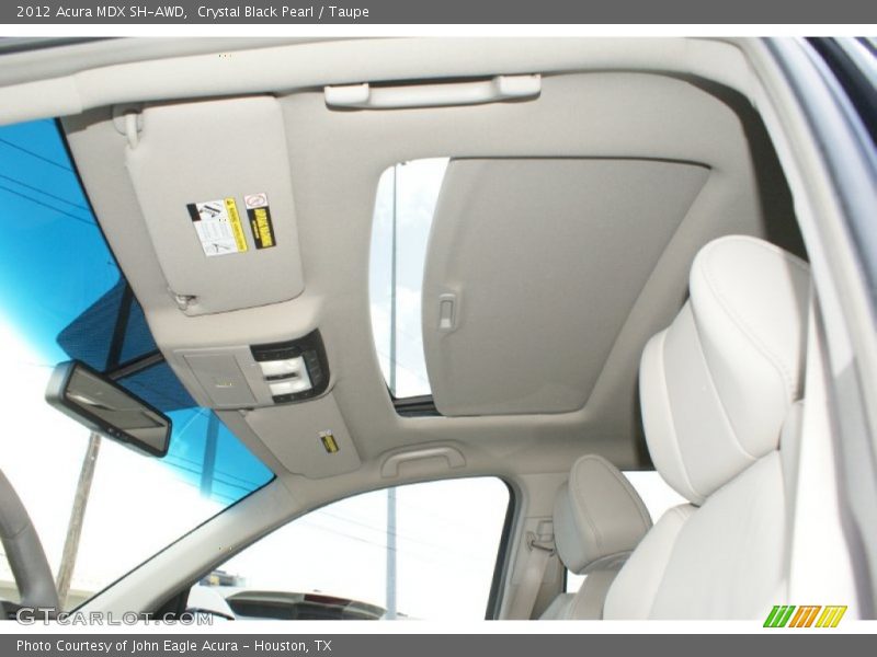 Crystal Black Pearl / Taupe 2012 Acura MDX SH-AWD