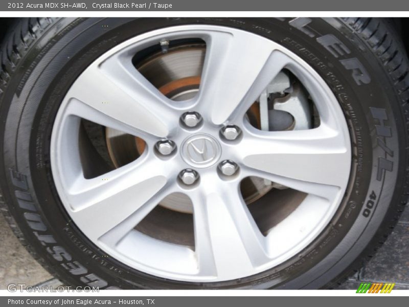 Crystal Black Pearl / Taupe 2012 Acura MDX SH-AWD