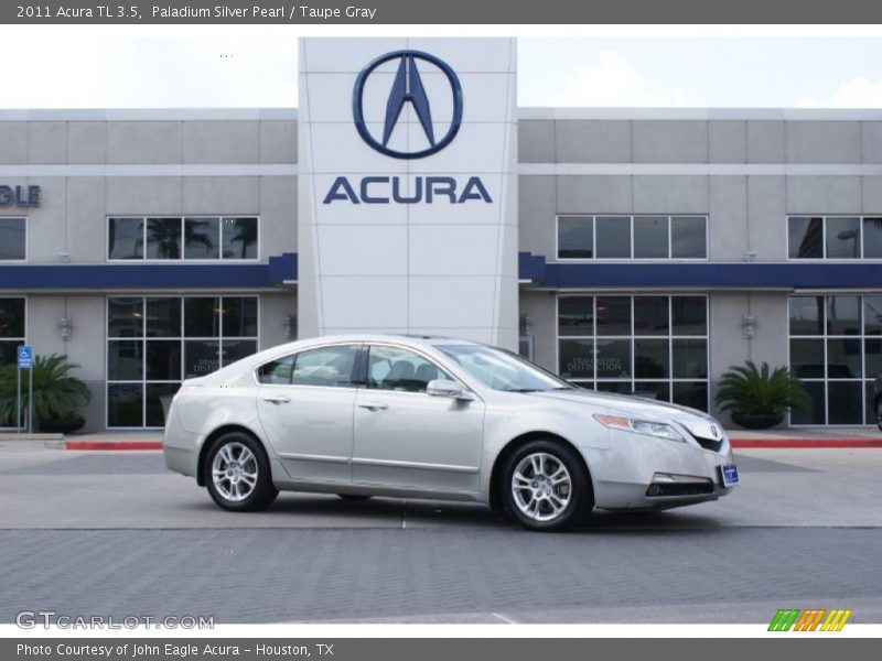 Paladium Silver Pearl / Taupe Gray 2011 Acura TL 3.5