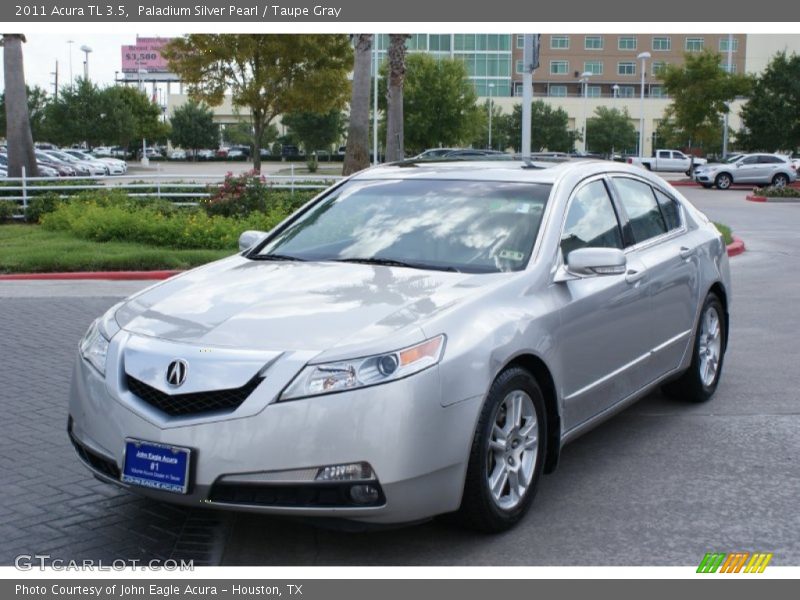 Paladium Silver Pearl / Taupe Gray 2011 Acura TL 3.5