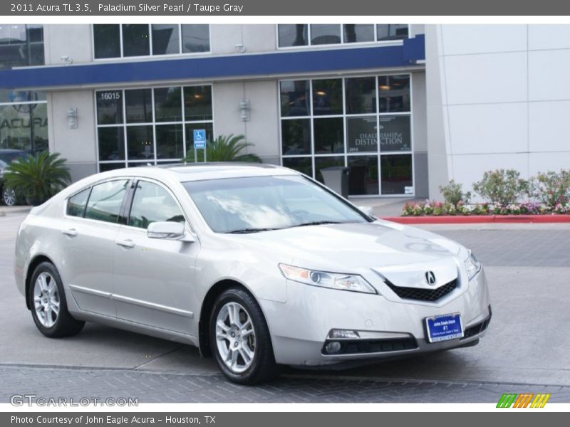 Paladium Silver Pearl / Taupe Gray 2011 Acura TL 3.5