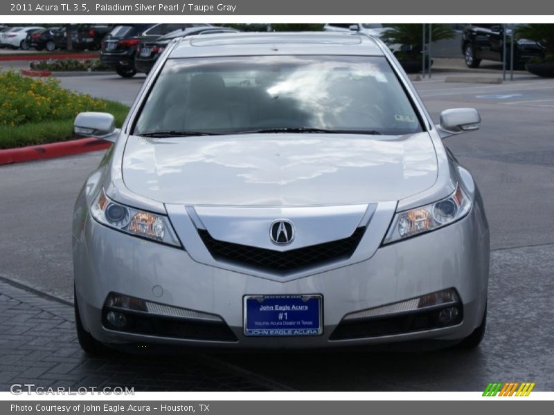 Paladium Silver Pearl / Taupe Gray 2011 Acura TL 3.5