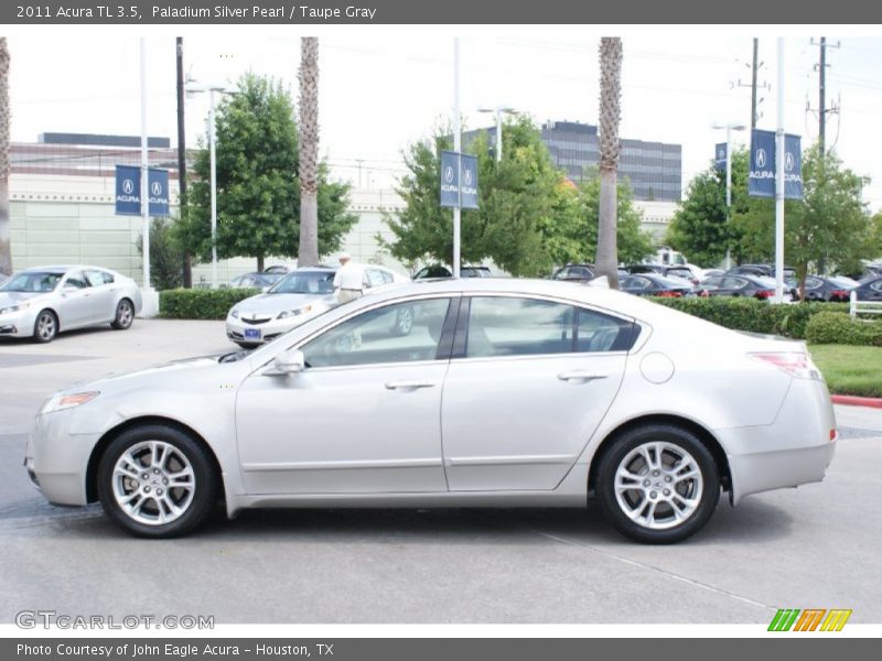 Paladium Silver Pearl / Taupe Gray 2011 Acura TL 3.5