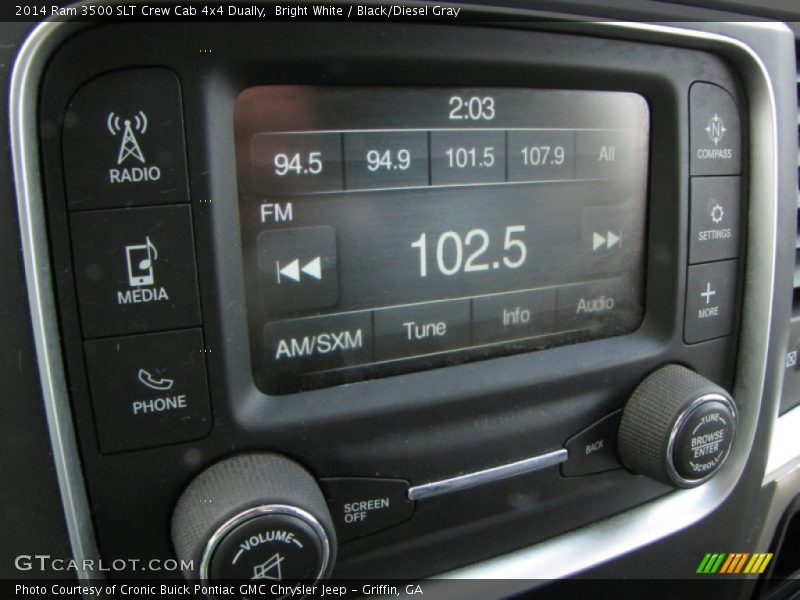 Bright White / Black/Diesel Gray 2014 Ram 3500 SLT Crew Cab 4x4 Dually