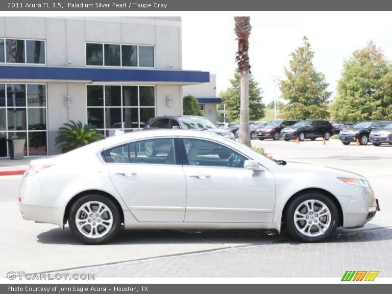 Paladium Silver Pearl / Taupe Gray 2011 Acura TL 3.5
