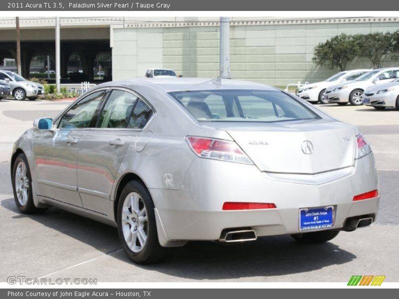 Paladium Silver Pearl / Taupe Gray 2011 Acura TL 3.5