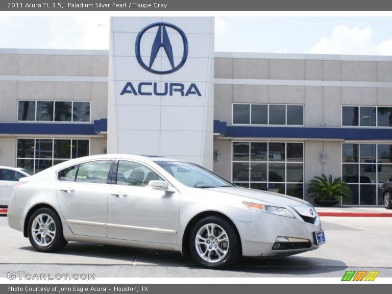 Paladium Silver Pearl / Taupe Gray 2011 Acura TL 3.5