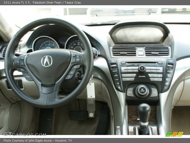 Paladium Silver Pearl / Taupe Gray 2011 Acura TL 3.5