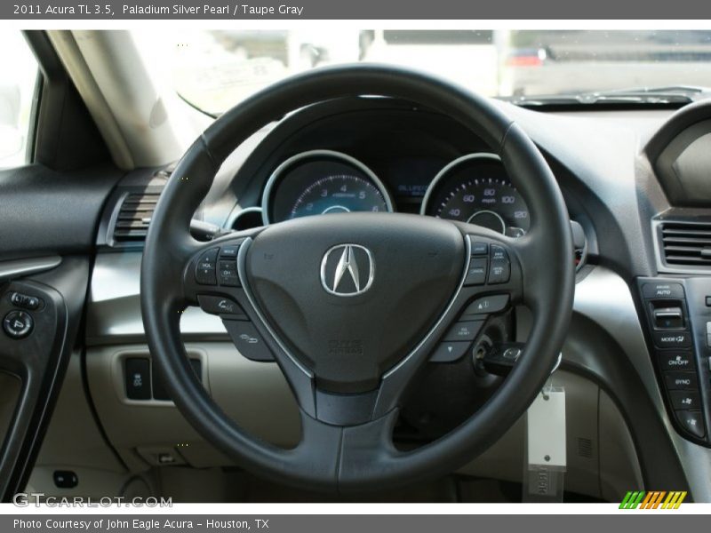 Paladium Silver Pearl / Taupe Gray 2011 Acura TL 3.5