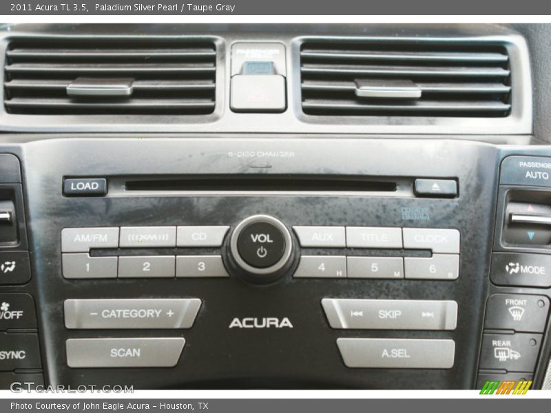 Paladium Silver Pearl / Taupe Gray 2011 Acura TL 3.5