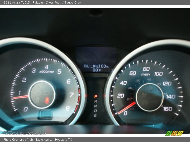 Paladium Silver Pearl / Taupe Gray 2011 Acura TL 3.5