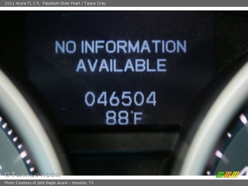Paladium Silver Pearl / Taupe Gray 2011 Acura TL 3.5