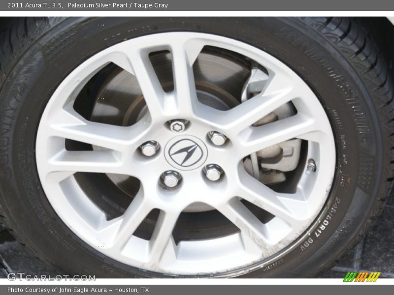 Paladium Silver Pearl / Taupe Gray 2011 Acura TL 3.5