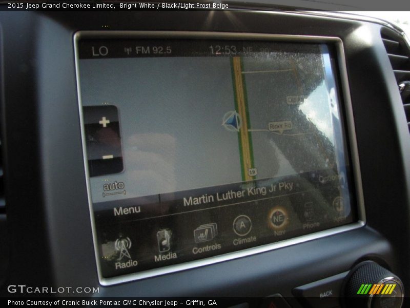 Bright White / Black/Light Frost Beige 2015 Jeep Grand Cherokee Limited