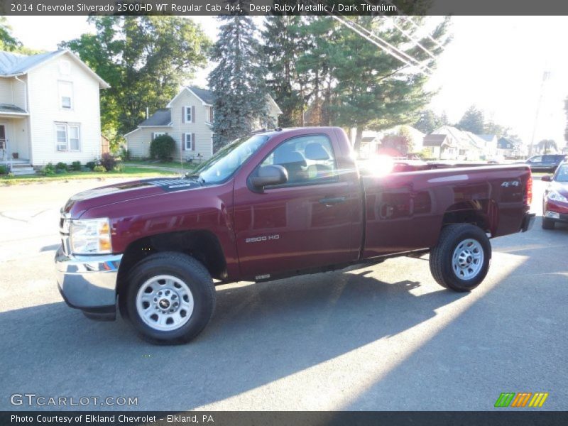Deep Ruby Metallic / Dark Titanium 2014 Chevrolet Silverado 2500HD WT Regular Cab 4x4