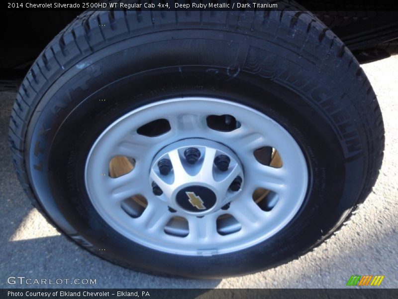 Deep Ruby Metallic / Dark Titanium 2014 Chevrolet Silverado 2500HD WT Regular Cab 4x4