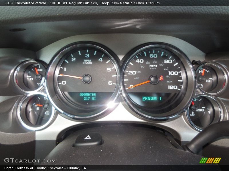 Deep Ruby Metallic / Dark Titanium 2014 Chevrolet Silverado 2500HD WT Regular Cab 4x4
