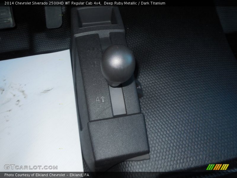 Deep Ruby Metallic / Dark Titanium 2014 Chevrolet Silverado 2500HD WT Regular Cab 4x4