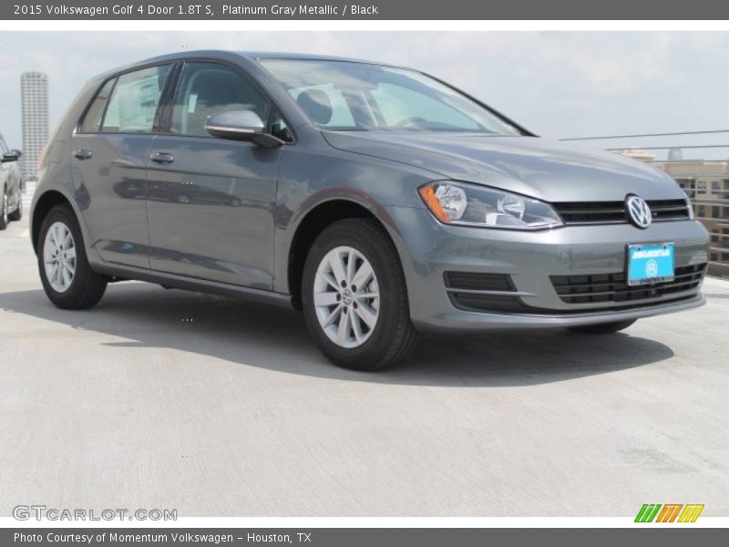 Platinum Gray Metallic / Black 2015 Volkswagen Golf 4 Door 1.8T S