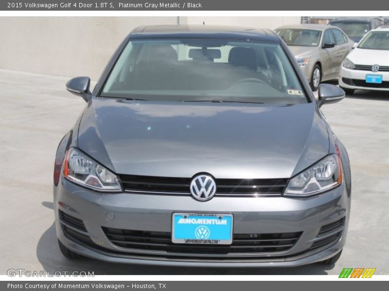 Platinum Gray Metallic / Black 2015 Volkswagen Golf 4 Door 1.8T S