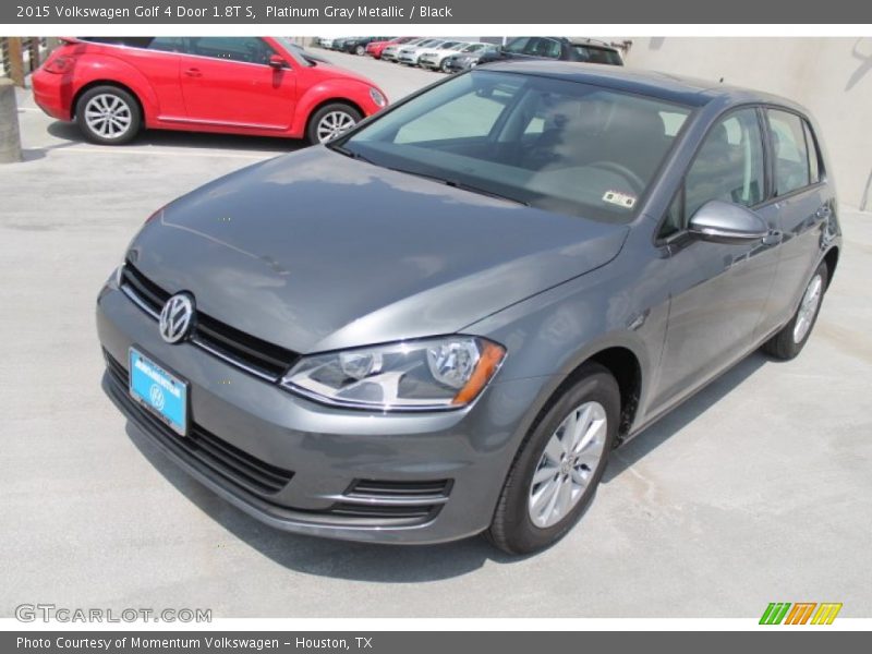 Platinum Gray Metallic / Black 2015 Volkswagen Golf 4 Door 1.8T S
