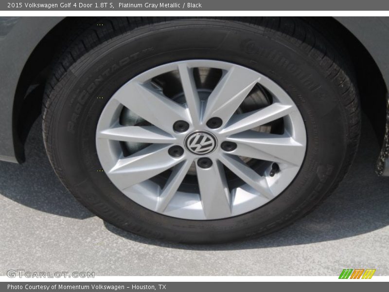 Platinum Gray Metallic / Black 2015 Volkswagen Golf 4 Door 1.8T S