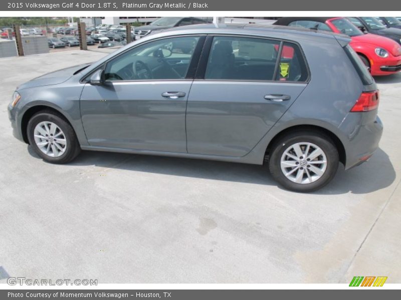 Platinum Gray Metallic / Black 2015 Volkswagen Golf 4 Door 1.8T S