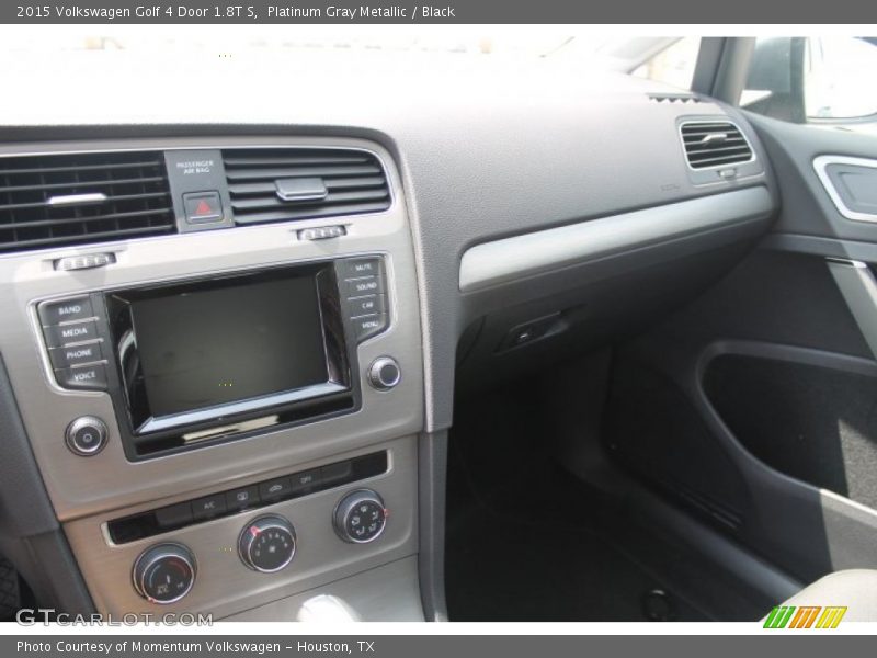 Platinum Gray Metallic / Black 2015 Volkswagen Golf 4 Door 1.8T S