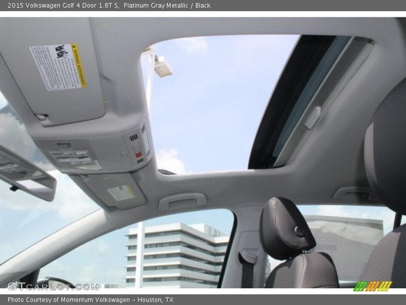 Platinum Gray Metallic / Black 2015 Volkswagen Golf 4 Door 1.8T S