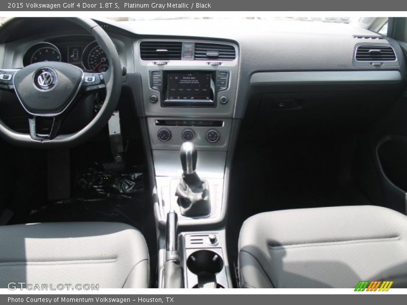 Platinum Gray Metallic / Black 2015 Volkswagen Golf 4 Door 1.8T S