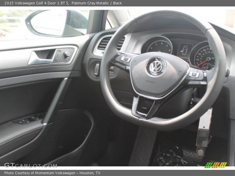 Platinum Gray Metallic / Black 2015 Volkswagen Golf 4 Door 1.8T S