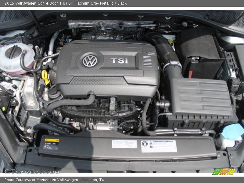Platinum Gray Metallic / Black 2015 Volkswagen Golf 4 Door 1.8T S