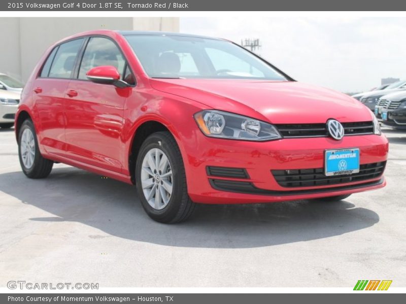 Tornado Red / Black 2015 Volkswagen Golf 4 Door 1.8T SE