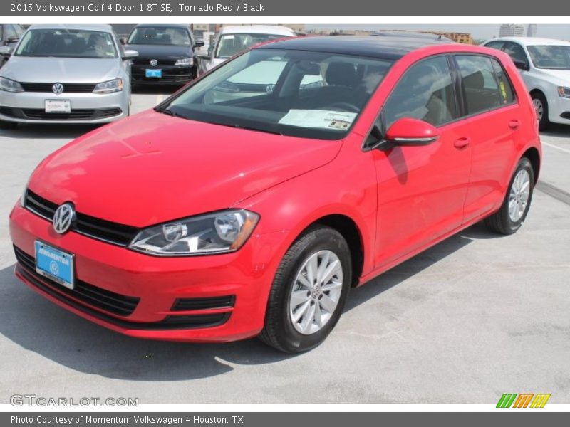 Tornado Red / Black 2015 Volkswagen Golf 4 Door 1.8T SE