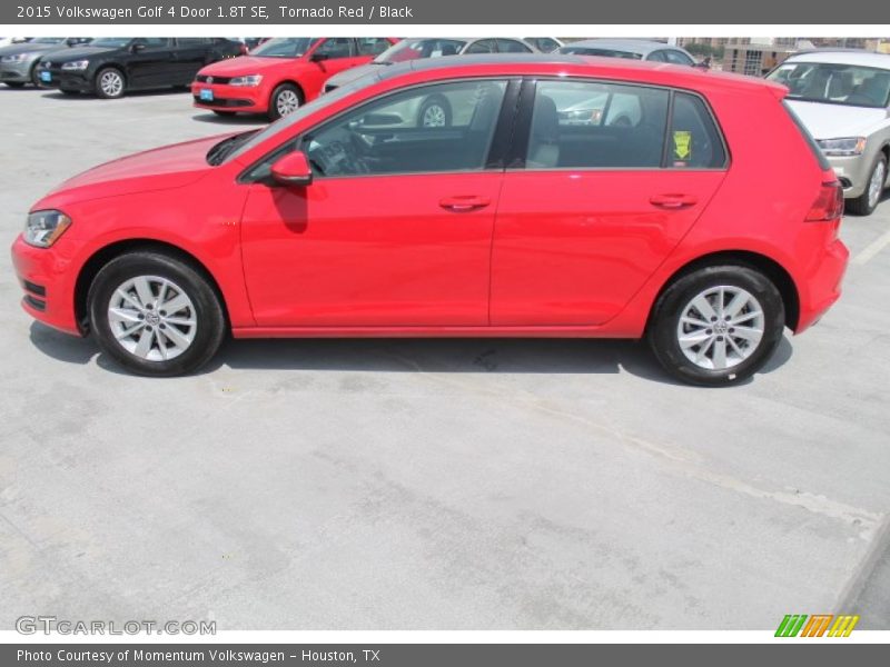 Tornado Red / Black 2015 Volkswagen Golf 4 Door 1.8T SE