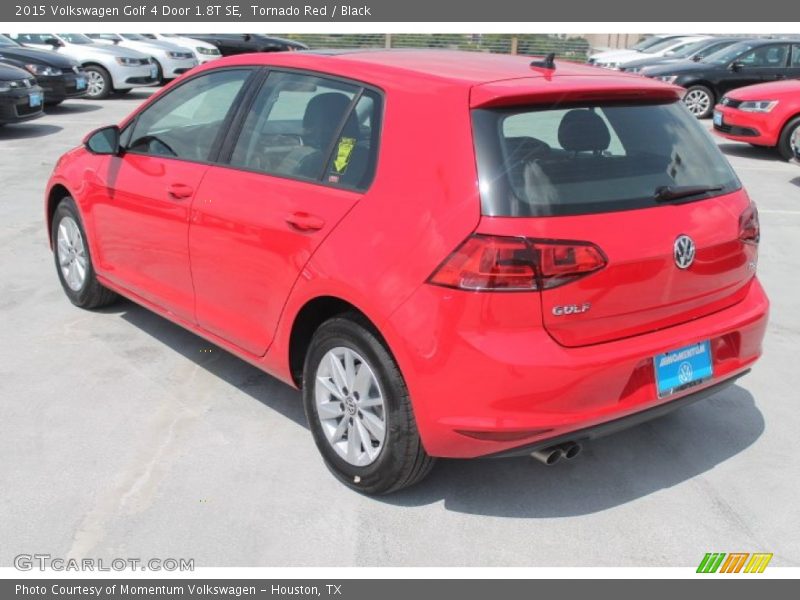 Tornado Red / Black 2015 Volkswagen Golf 4 Door 1.8T SE