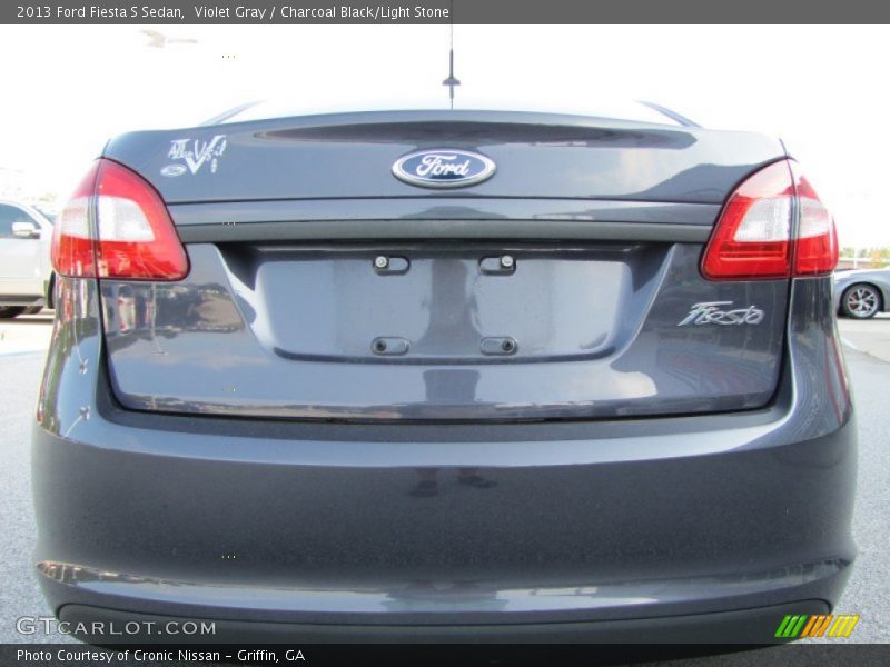 Violet Gray / Charcoal Black/Light Stone 2013 Ford Fiesta S Sedan