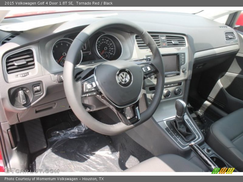 Tornado Red / Black 2015 Volkswagen Golf 4 Door 1.8T SE