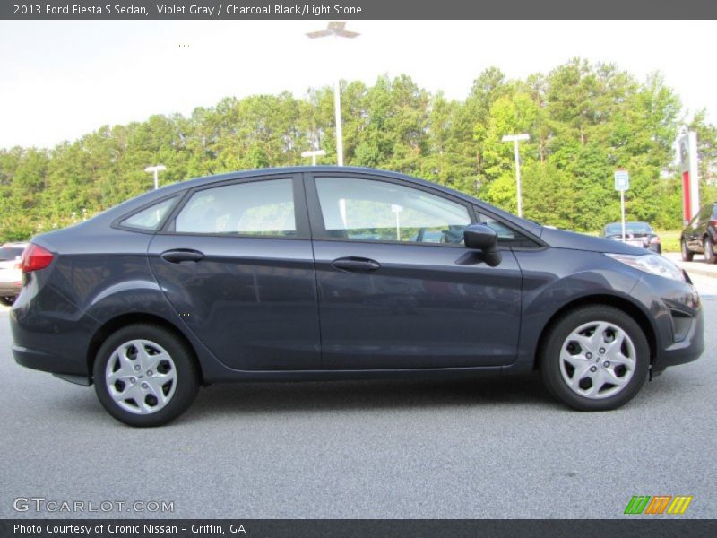 Violet Gray / Charcoal Black/Light Stone 2013 Ford Fiesta S Sedan