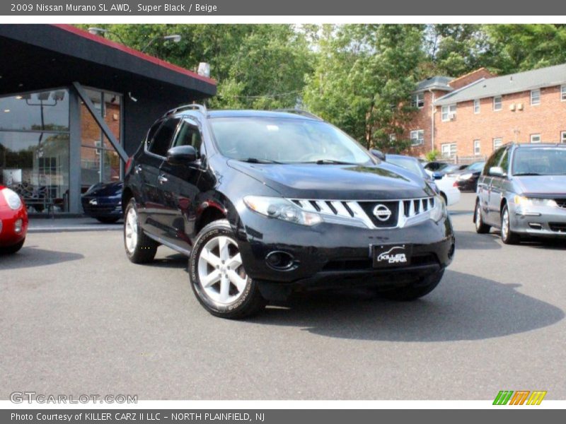 Super Black / Beige 2009 Nissan Murano SL AWD