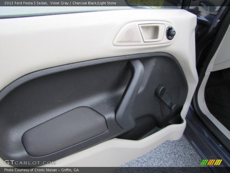 Violet Gray / Charcoal Black/Light Stone 2013 Ford Fiesta S Sedan