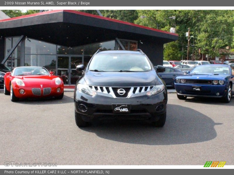 Super Black / Beige 2009 Nissan Murano SL AWD